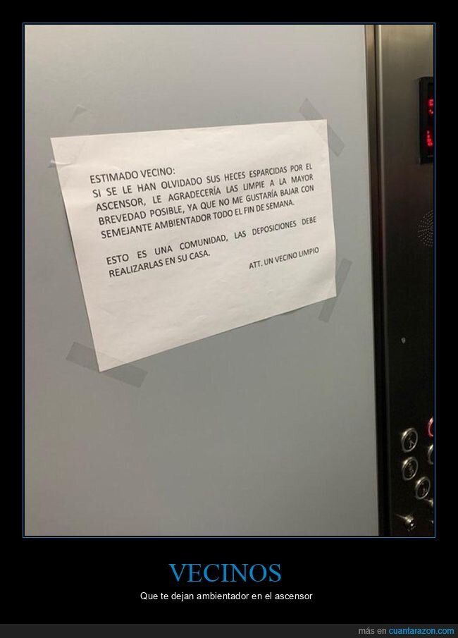 carteles,vecinos,heces