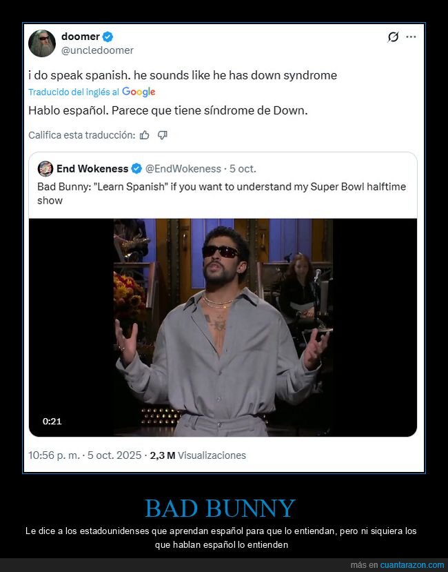 bad bunny,español