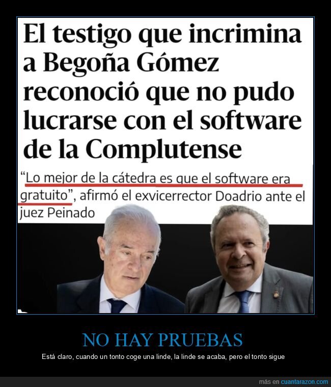 begoña gómez,lucrarse,software