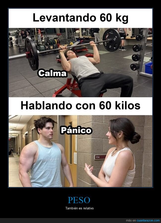 levantar,hablar,peso