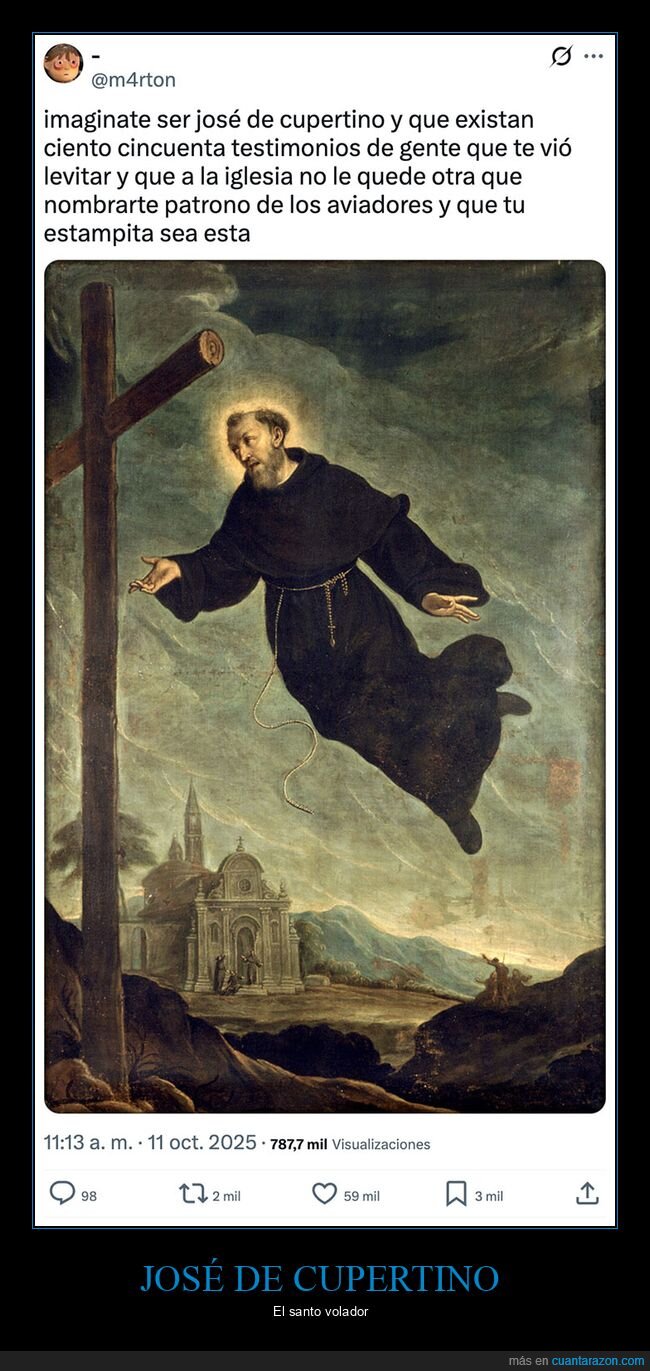 estampita,josé de cupertino,santo