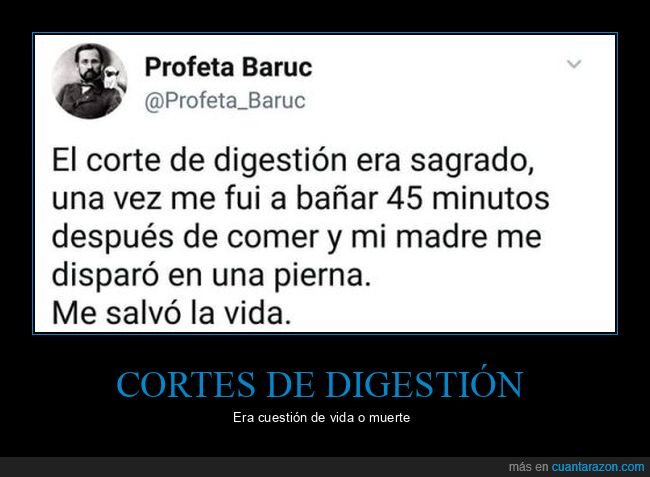 bañarse,comer,corte de digestión,madre