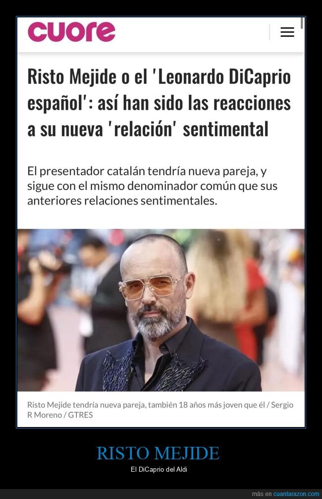 risto mejide,leonardo dicaprio,relación