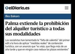 Enlace a Ya no más pisos turísticos en Palma