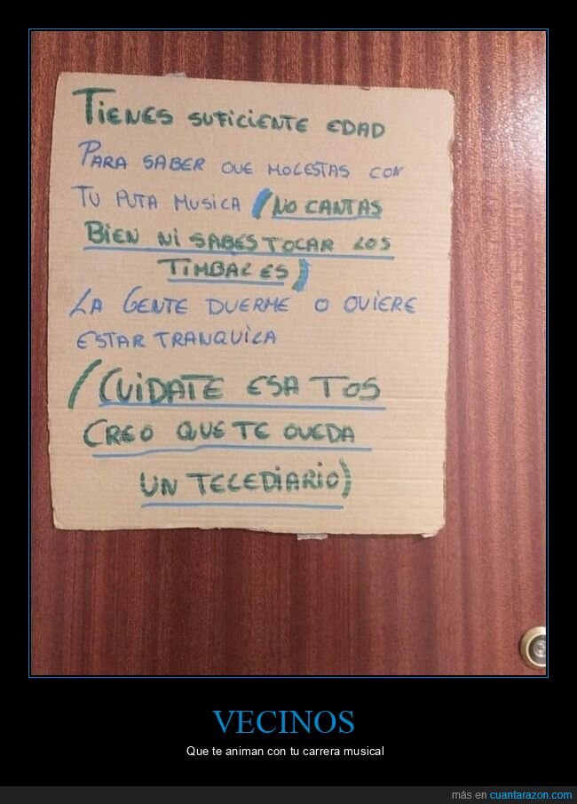 vecinos,música,carteles