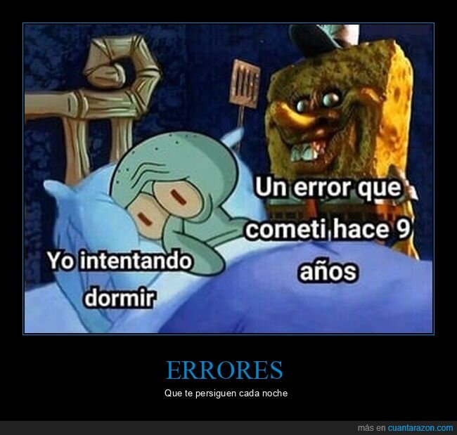 bob esponja,dormir,error
