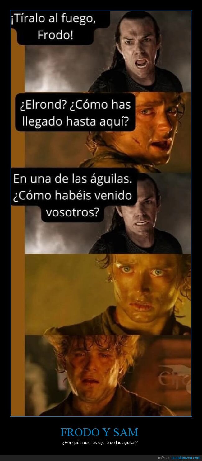 frodo,sam,anillo,águilas,el señor de los anillos