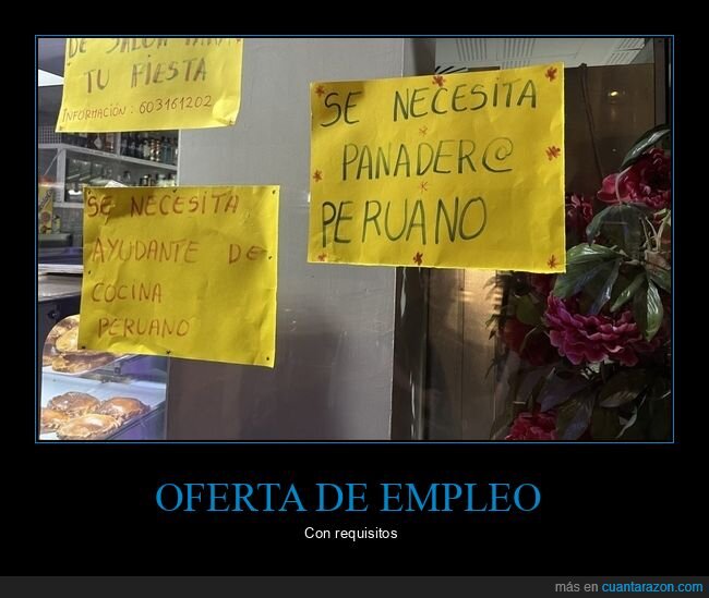 oferta de empleo,carteles