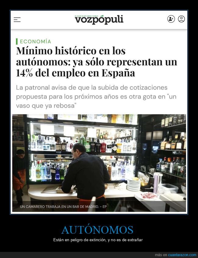 autónomos,mínimo,empleo,españa