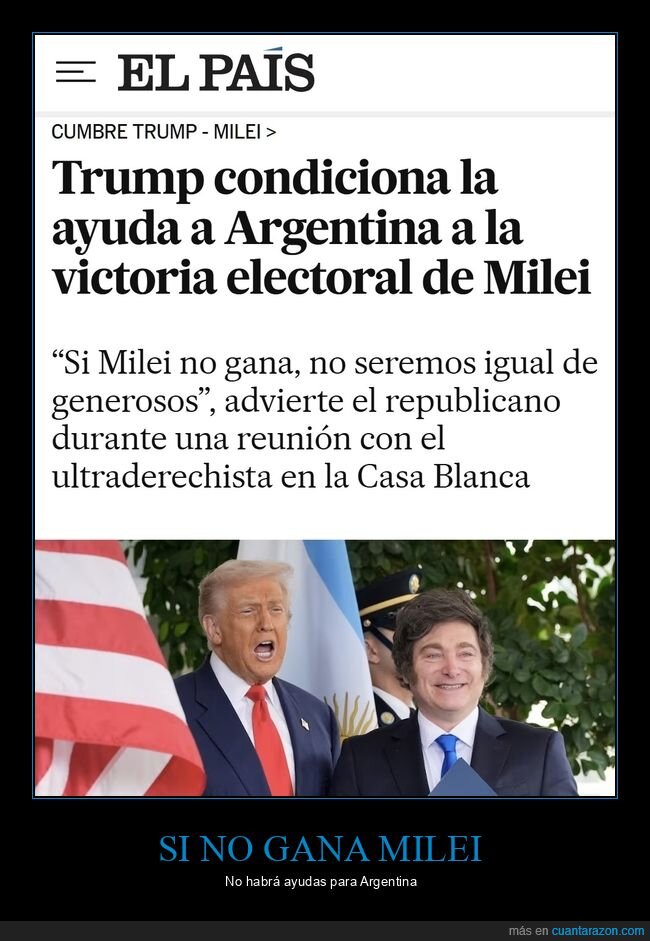 donald trump,milei,ganar,ayudas,políticos