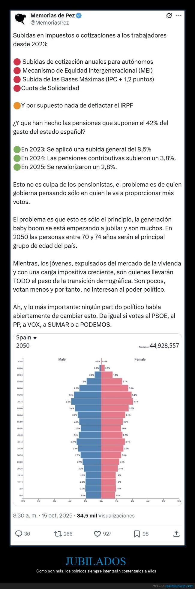 jubilados,políticos