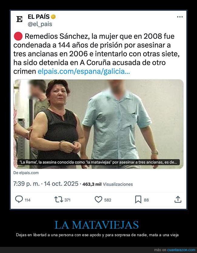 acusada,detenida,mataviejas,prisión