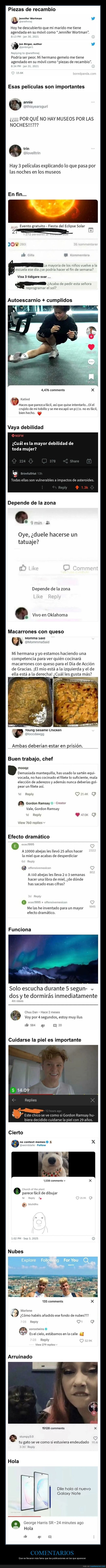 comentarios,publicaciones