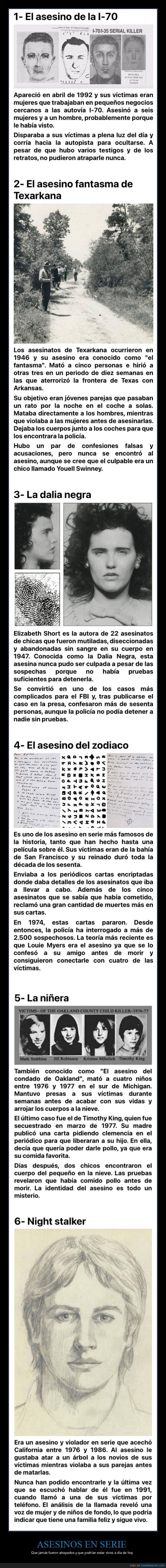asesinos en serie,atrapados