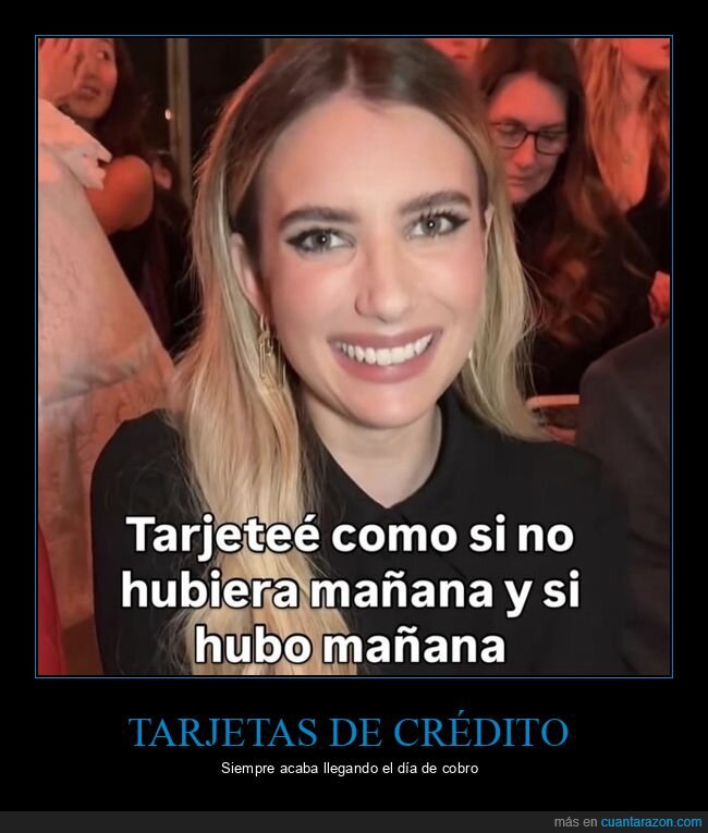 tarjeta de crédito,mañana