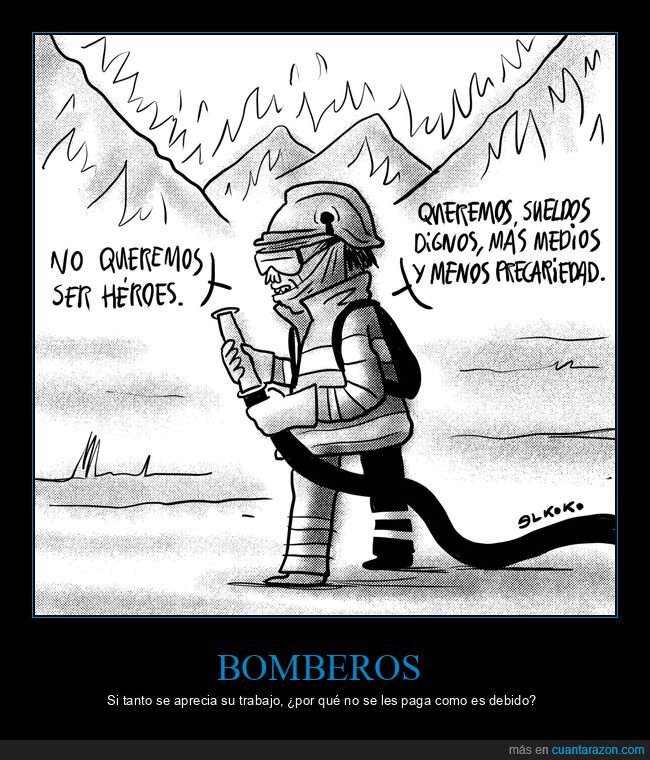 bomberos,héroes,pagar