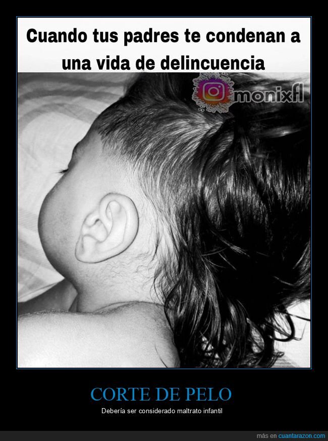 corte de pelo,delincuencia,niño