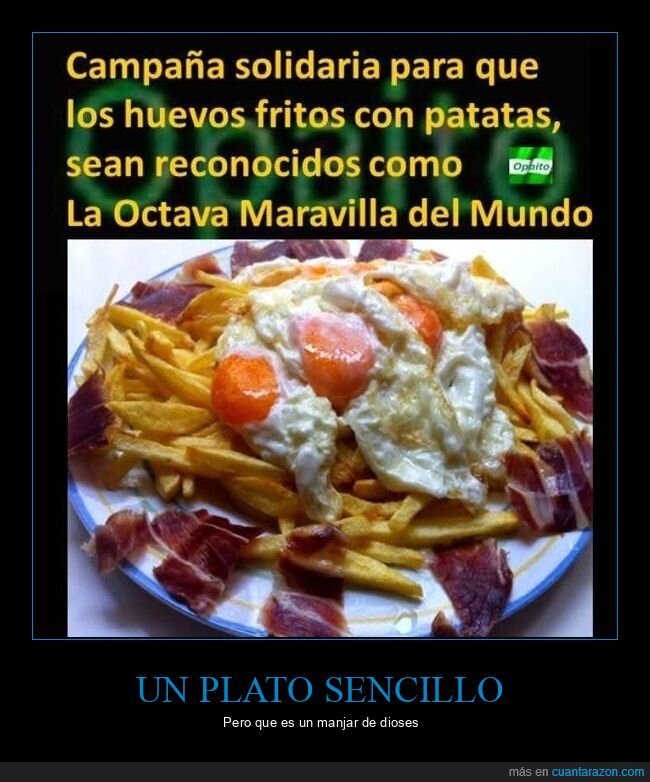 huevos fritos,patatas