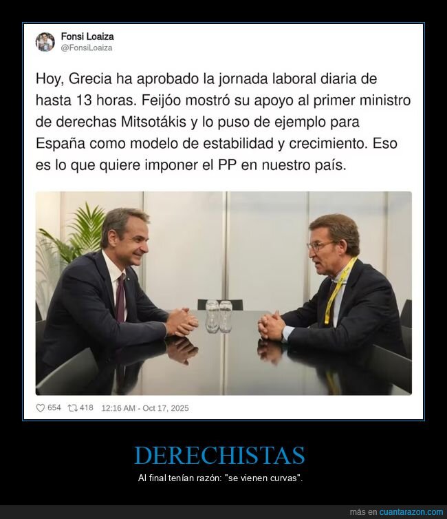 pp,grecia,jornada laboral,feijóo