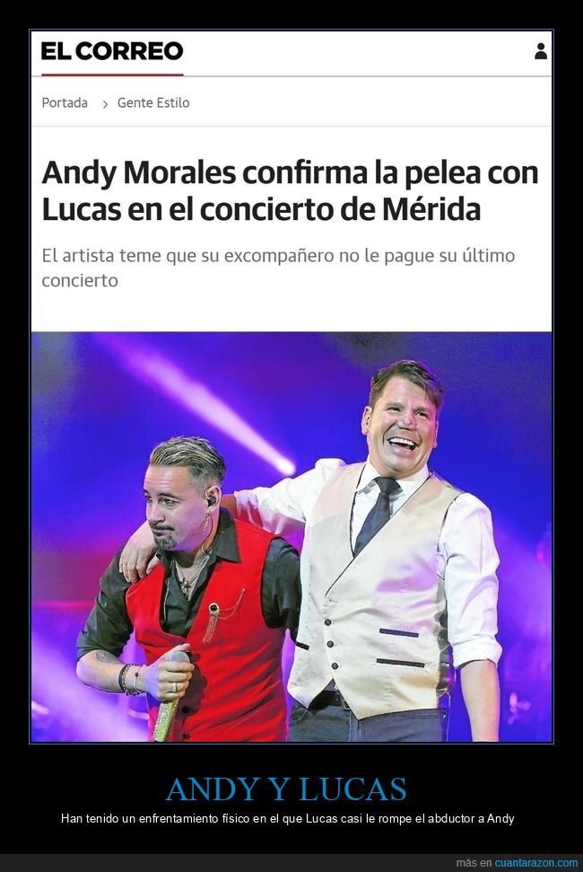 andy y lucas,pelea