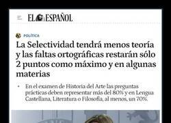 Enlace a La nueva selectividad