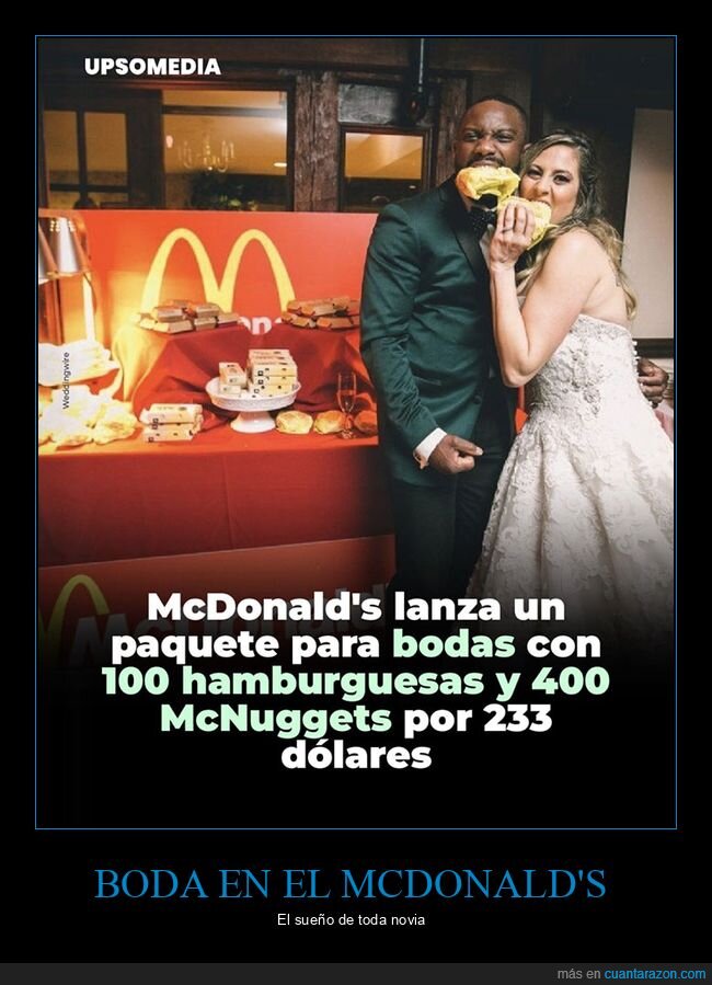 bodas,mcdonald's