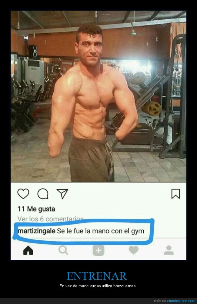 comentarios,gimnasio,sin manos