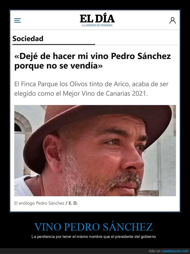 vino,pedro sánchez,nombre