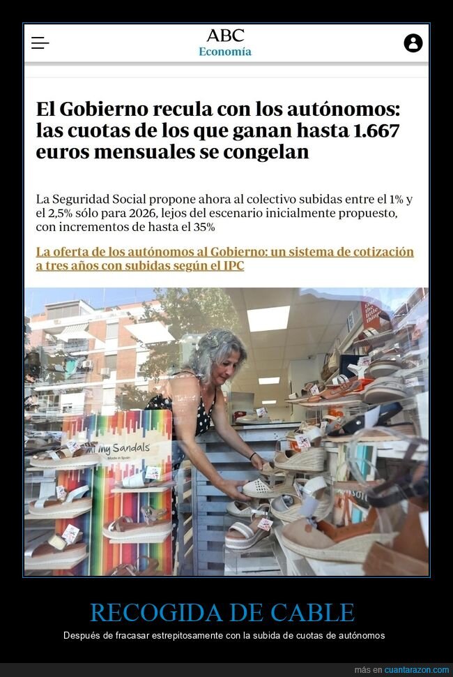 autónomos,cuotas,recular