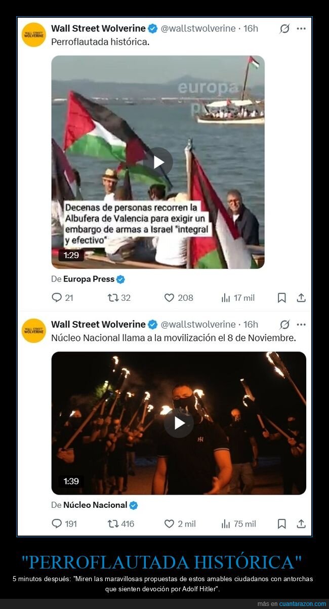 wall street wolverine,núcleo nacional