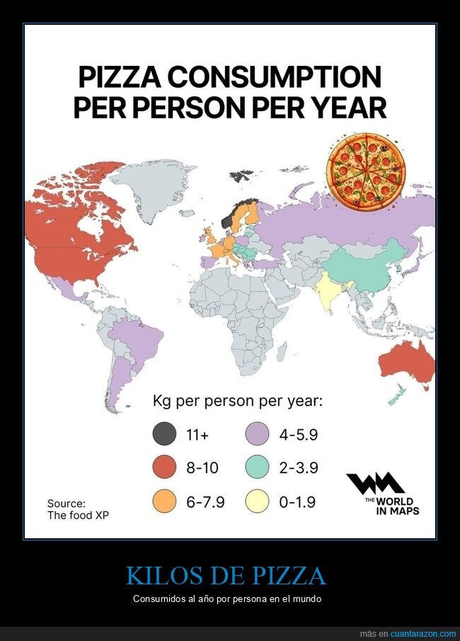 pizza,consumo,países,mapas