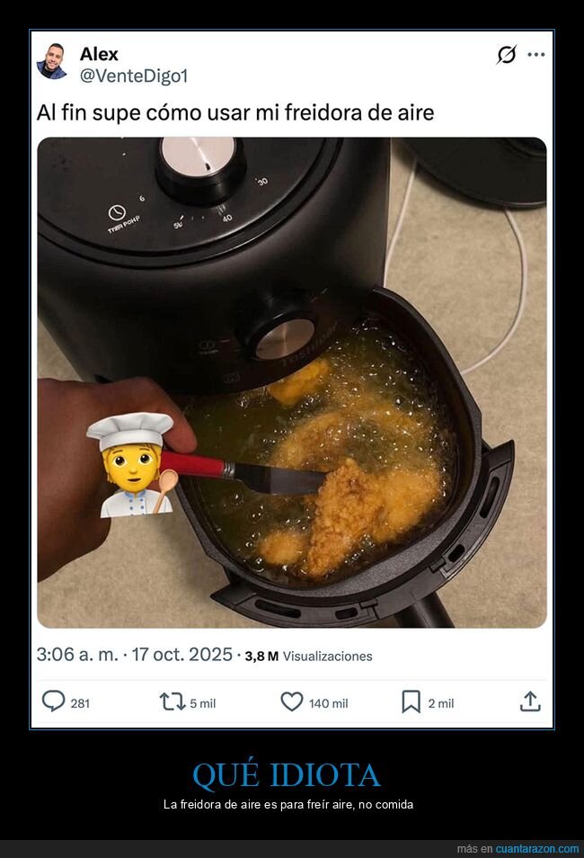 aceite,freidora de aire,wtf