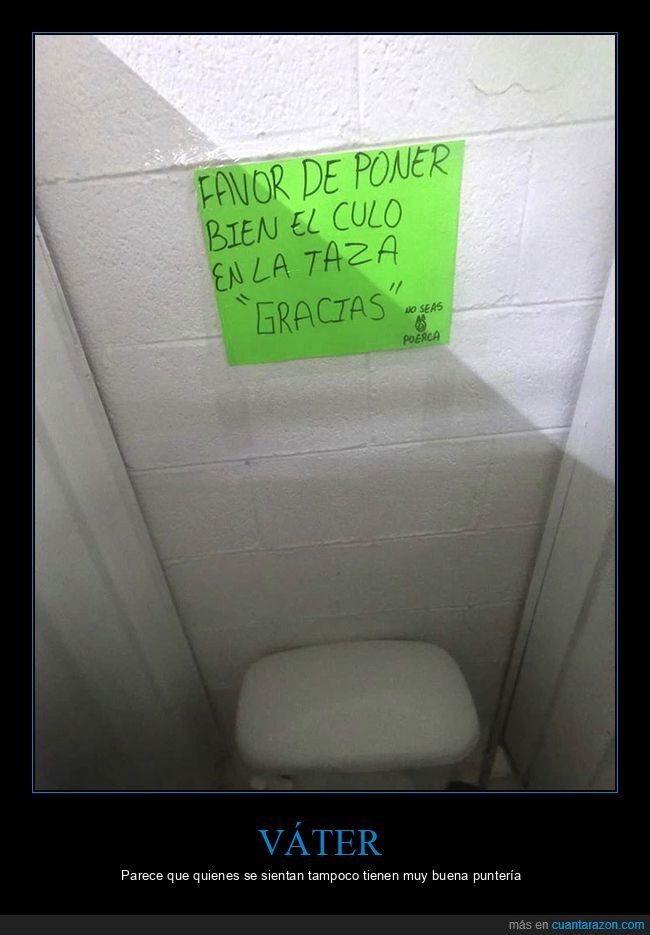 aseo,carteles,váter