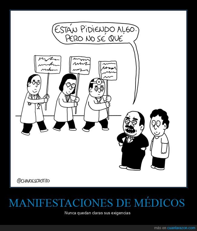 médicos,manifestaciones
