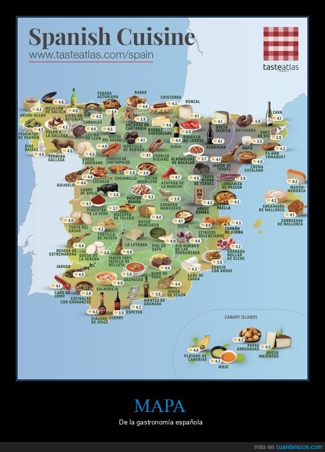 españa,gastronomía,mapas