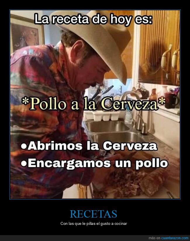 receta,pollo,cerveza
