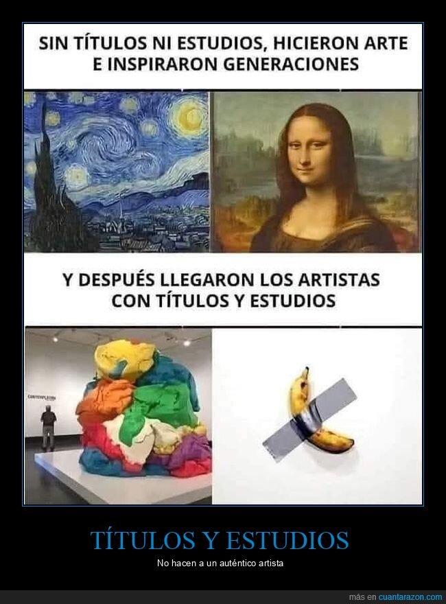 ahora,antes,artistas,estudios,títulos