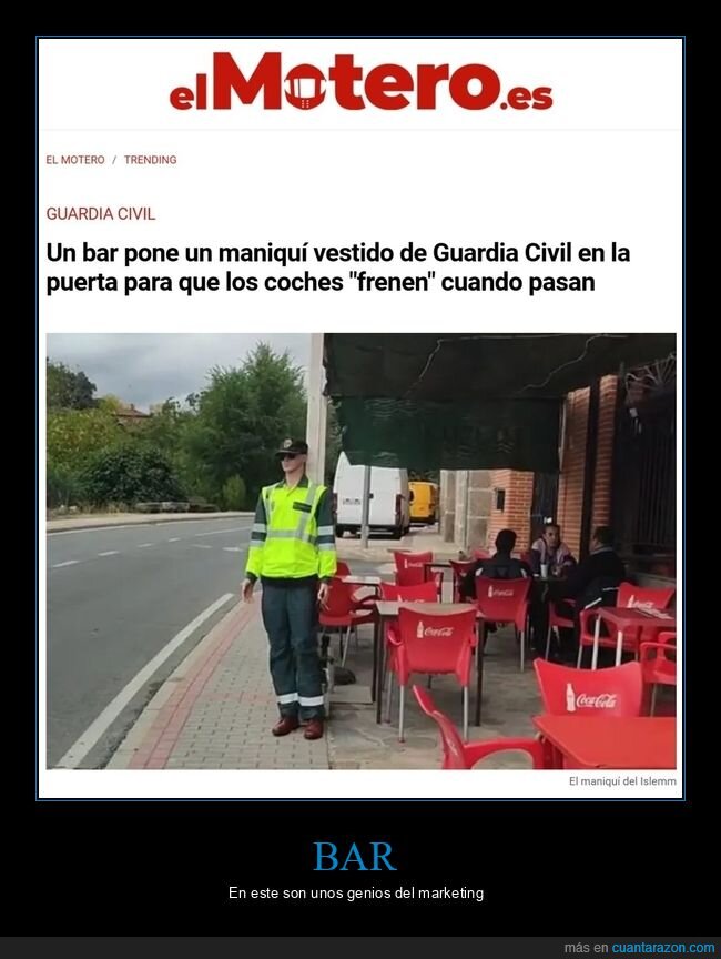 bar,maniquí,guardia civil