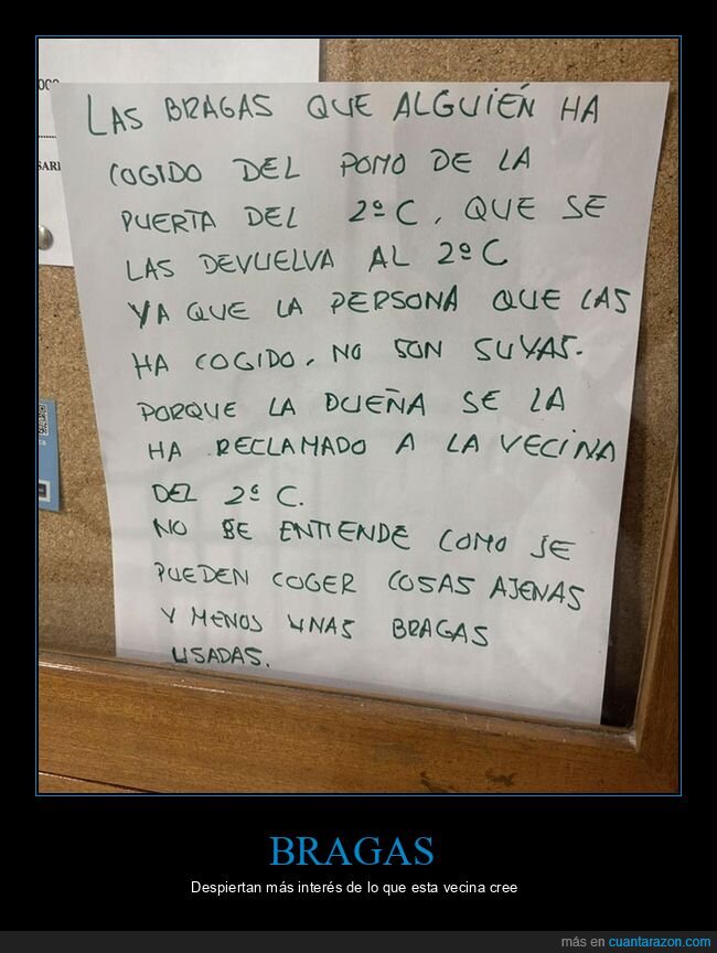 bragas,carteles,vecinos