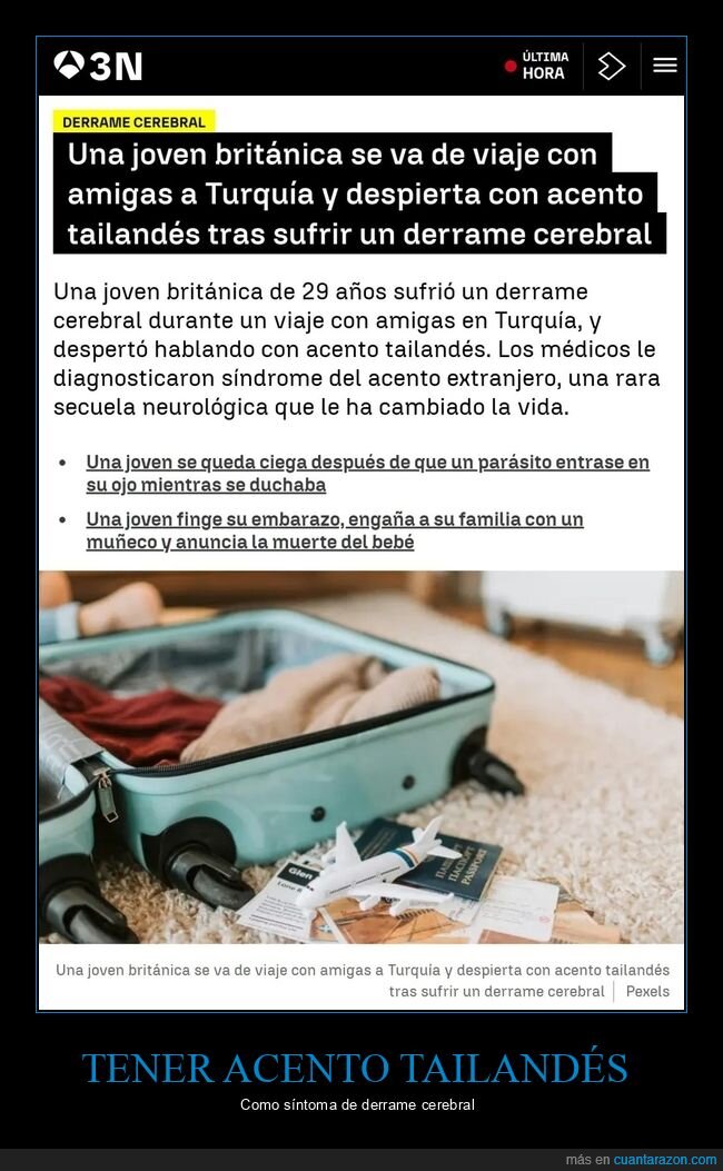 acento,tailandés,derrame cerebral