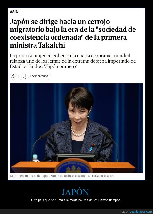 japón,inmigración,takaichi