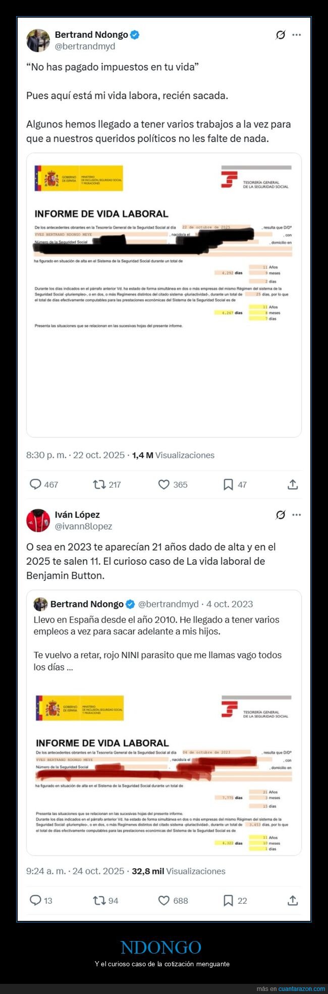 ndongo,cotización,fails