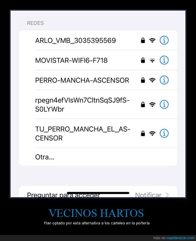 vecinos,perro,manchar,wifi
