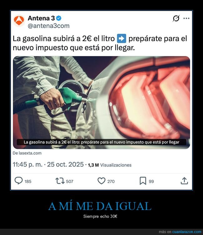gasolina,impuestos,precio