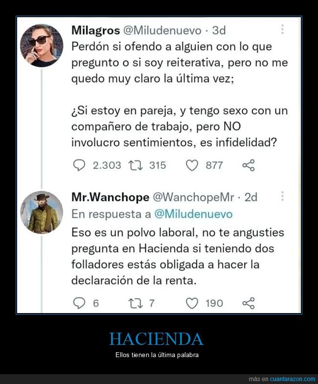 hacienda,infidelidad,pareja,trabajo