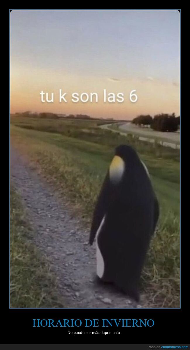 horario de invierno,atardecer