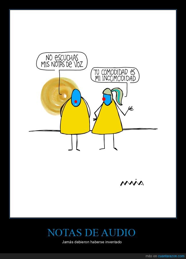 notas de audio,comodidad,incomodidad