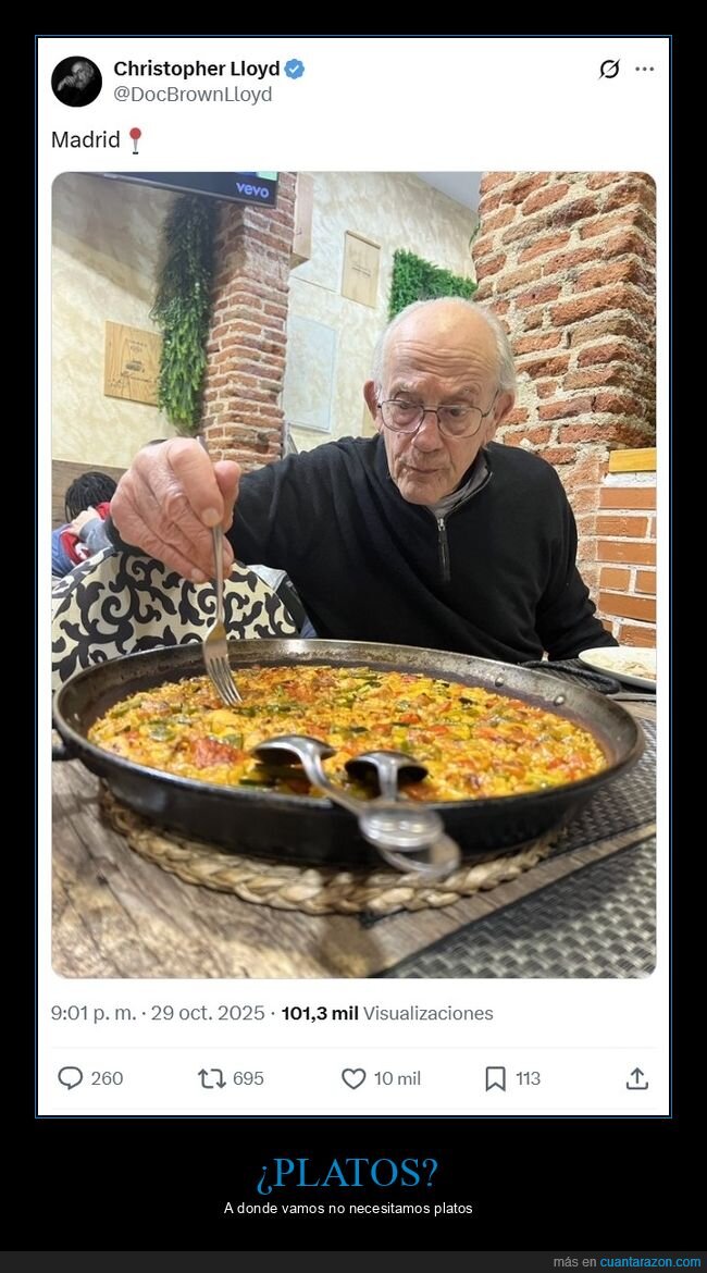 christopher lloyd,paella