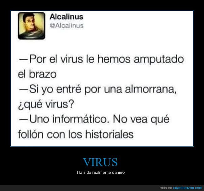 virus,brazo,almorrana,historiales