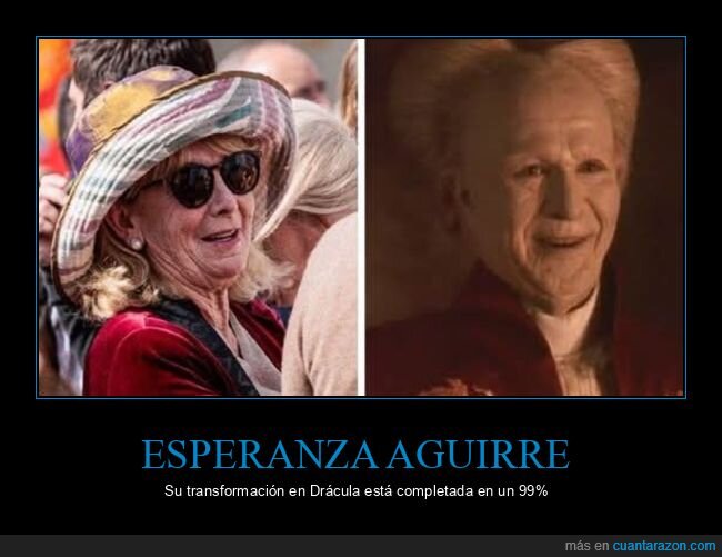 esperanza aguirre,drácula,políticos